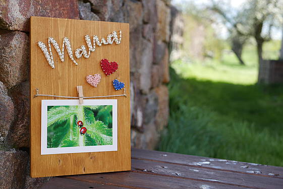 Mutter- und Vatertag mit Foto Dankeschön Geburtstag